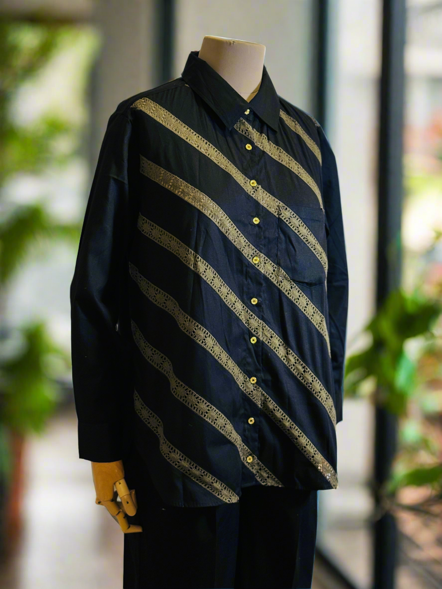 Women Black Lace Coordinate Set