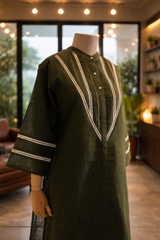Women Olive Co-ord Set