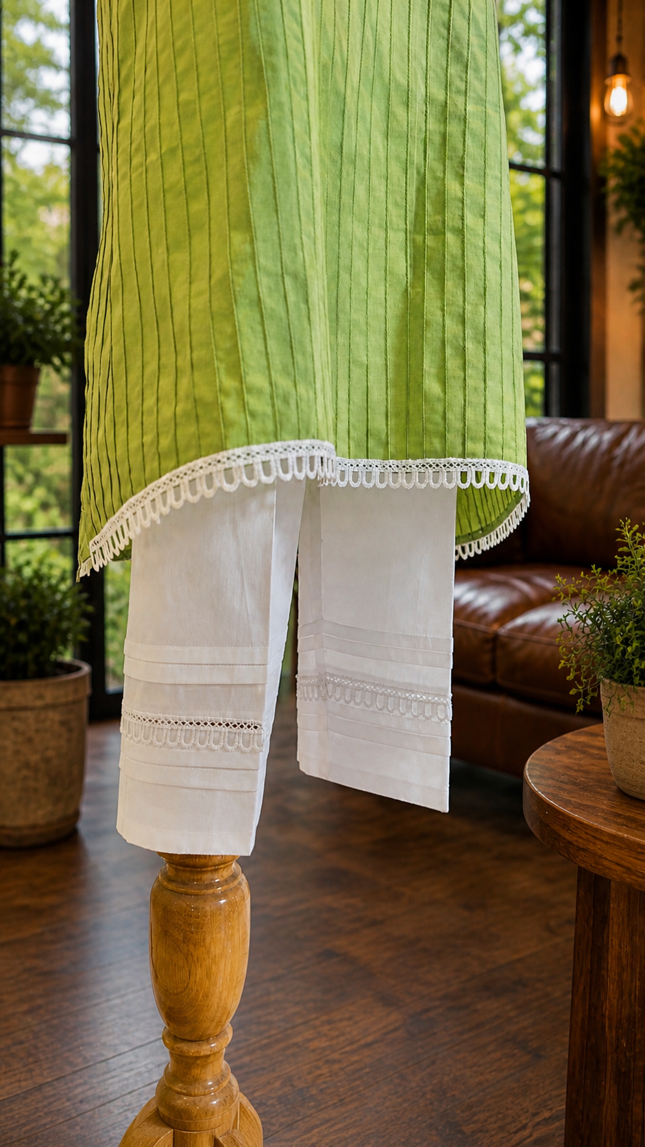 Women Green Kurta Set with Dupatta