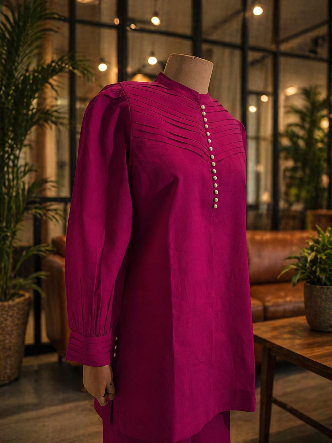 Women Magenta Coordinate Set