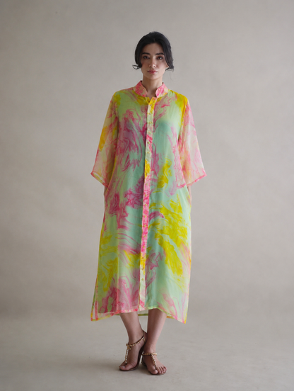 Women Multicolor Pearl Embellished Dress