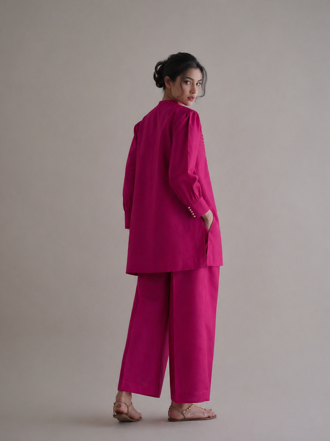 Women Magenta Coordinate Set