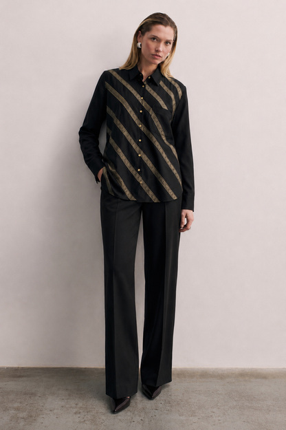 Women Black Lace Coordinate Set