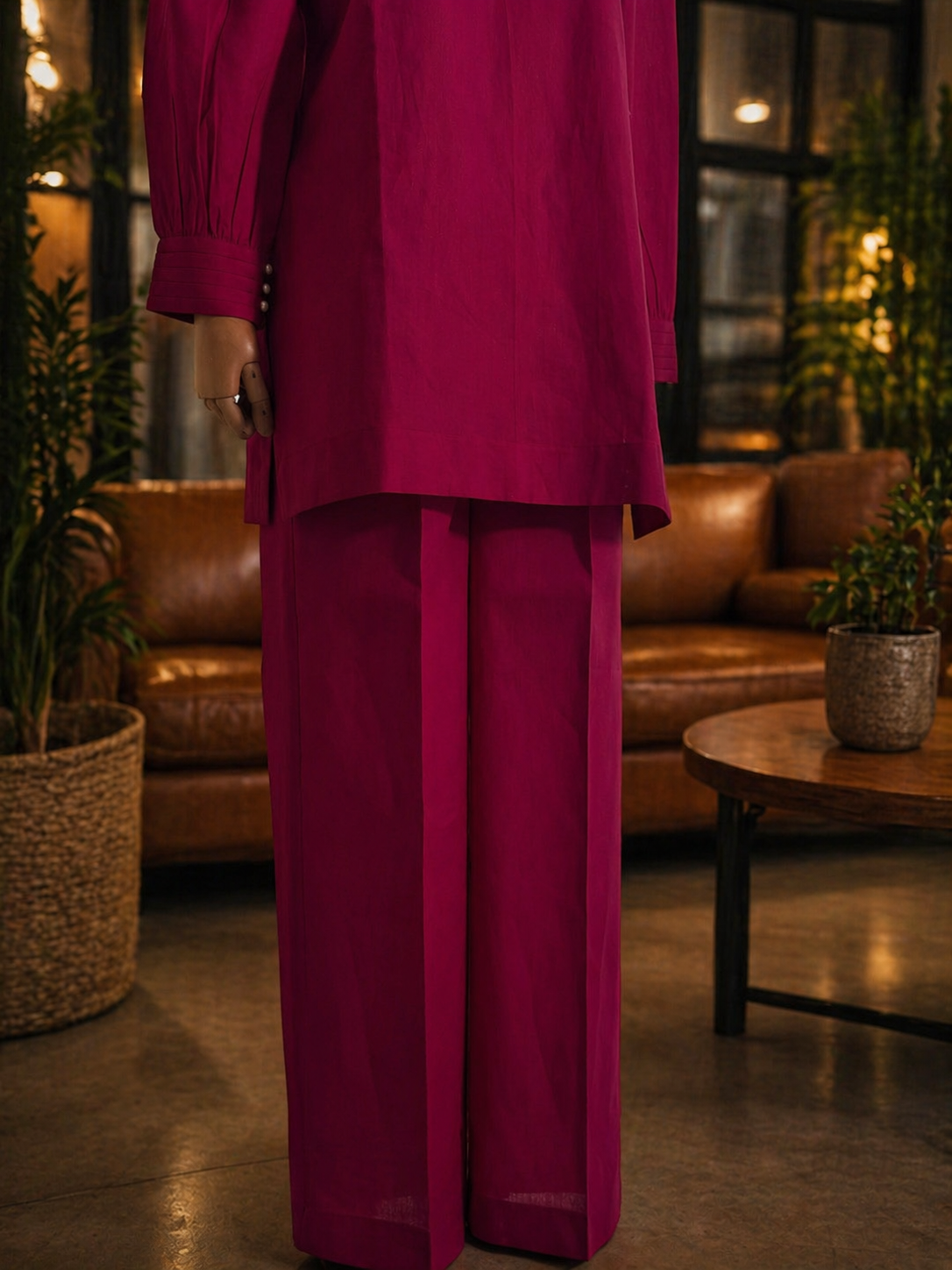 Women Magenta Coordinate Set