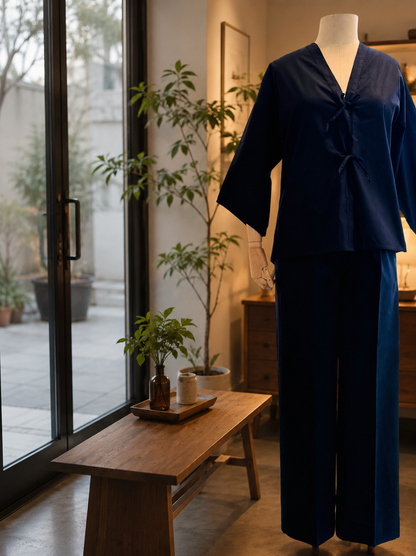 Women Black Poplin Co-ord Set