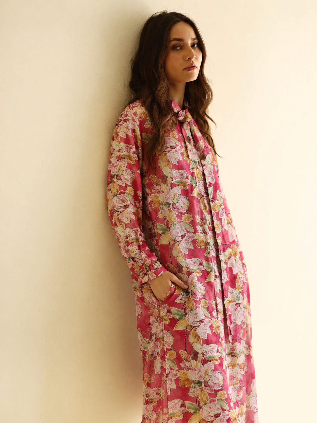 Women Pink Printed Coordinate Set