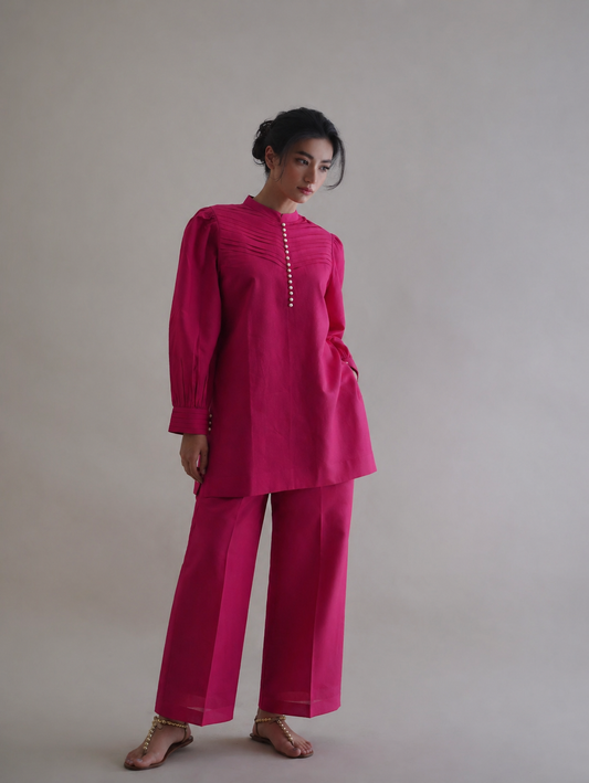 Women Magenta Coordinate Set