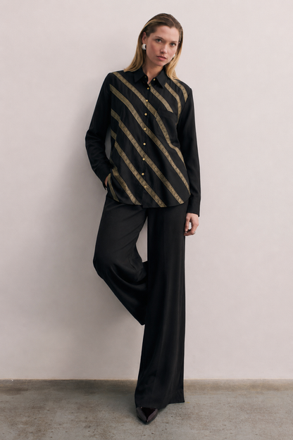 Women Black Lace Coordinate Set