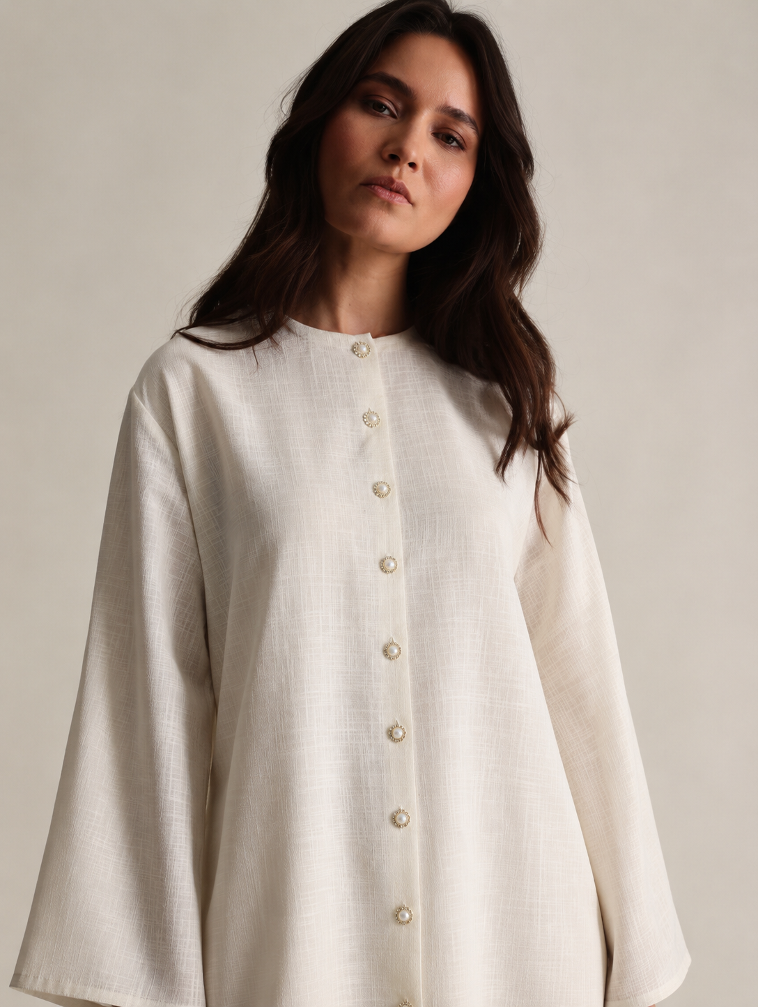 Women Sustainable Off-white Kurta Set