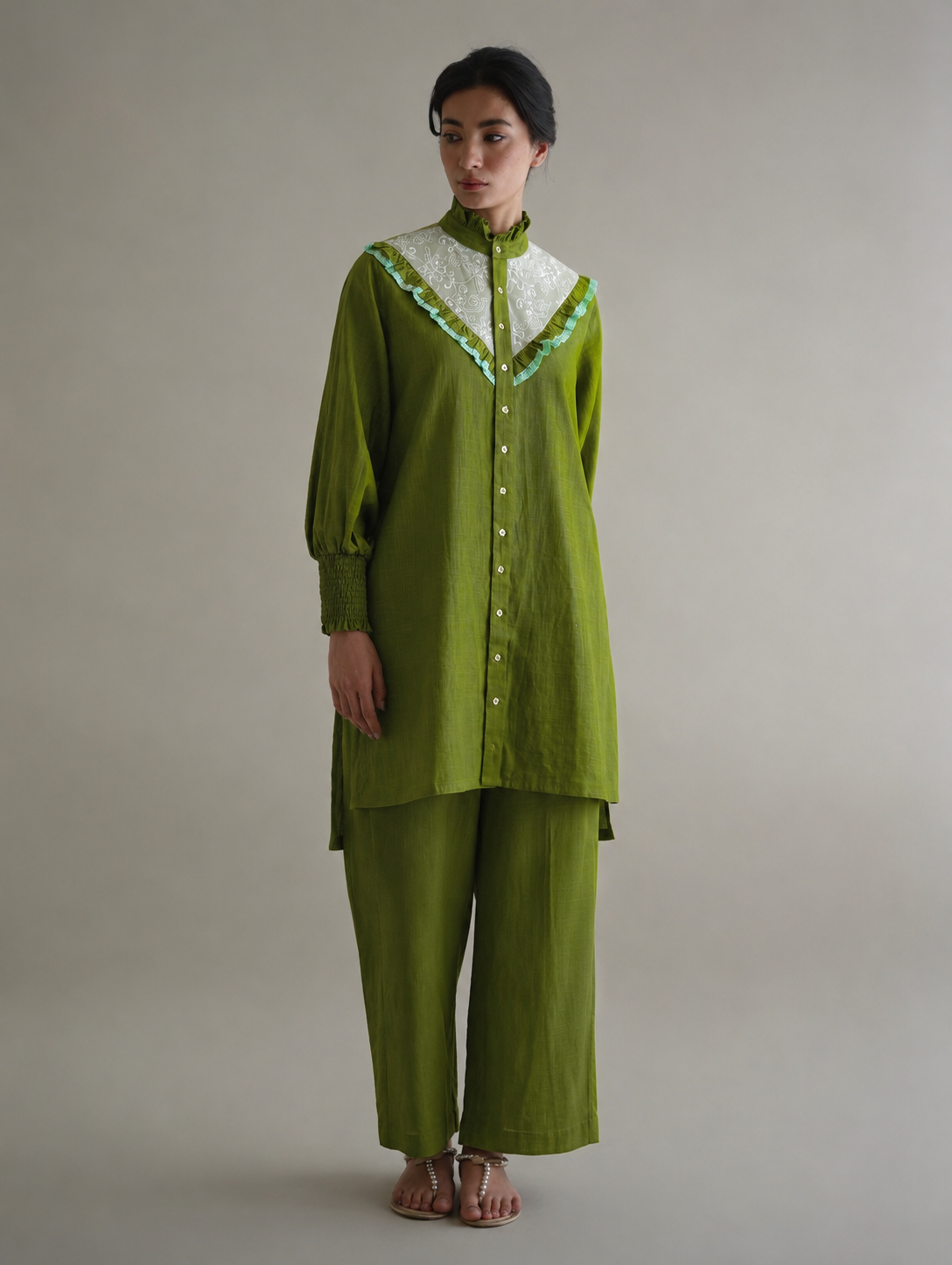 Women Green Coordinate Set