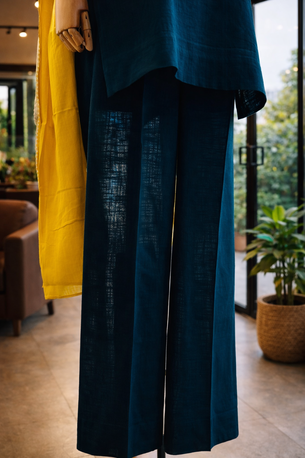 Women Embellished Teal Blue Kurta Set with Dupatta