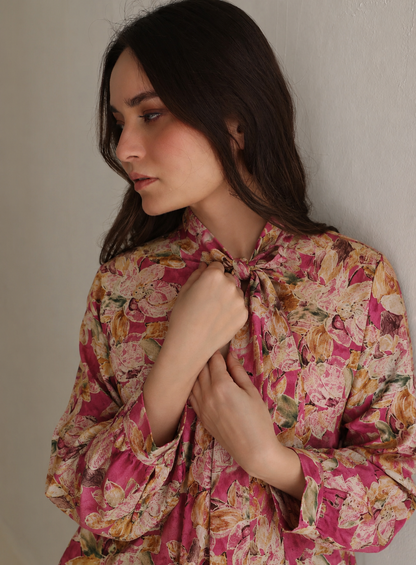 Women Pink Printed Coordinate Set