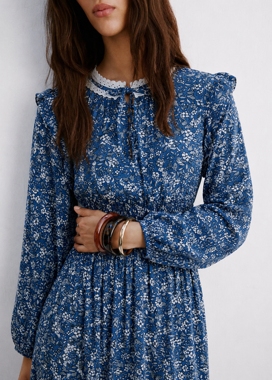 Women Floral Print Fit & Flare Dress