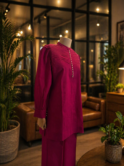 Women Magenta Coordinate Set