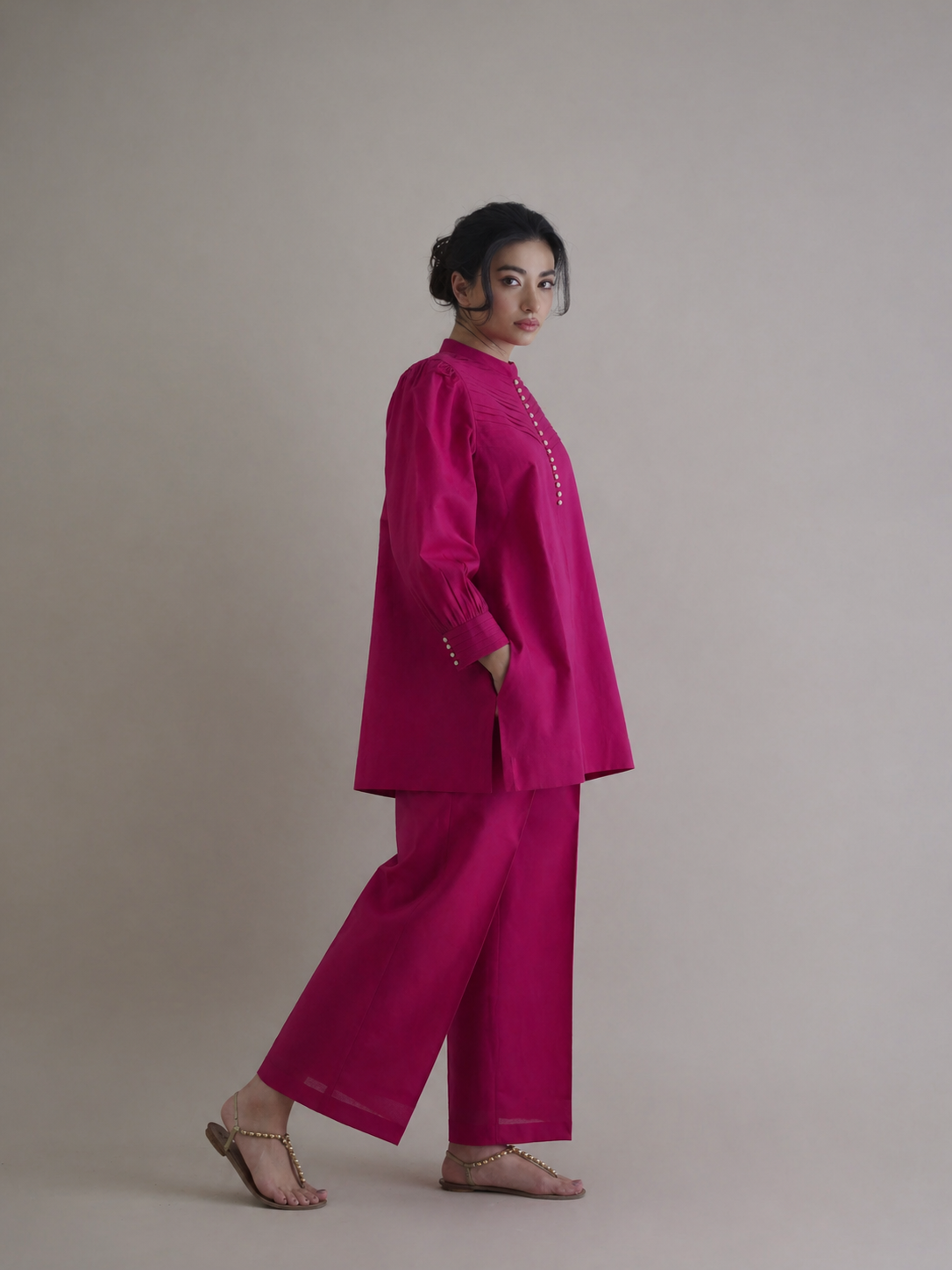 Women Magenta Coordinate Set