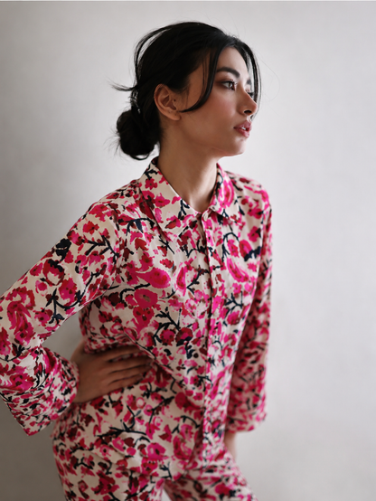 Women Pink Printed Coord Set