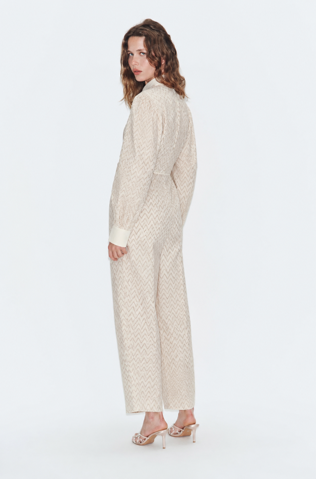 Women Off White Pure Cotton Jumpsuit