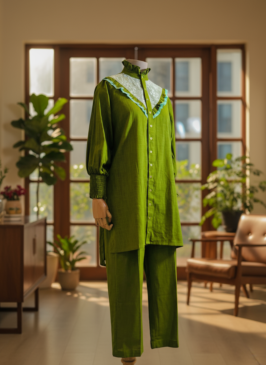 Women Green Coordinate Set