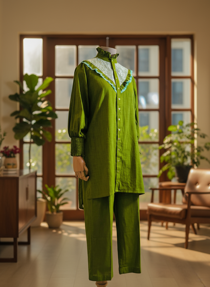 Women Green Coordinate Set