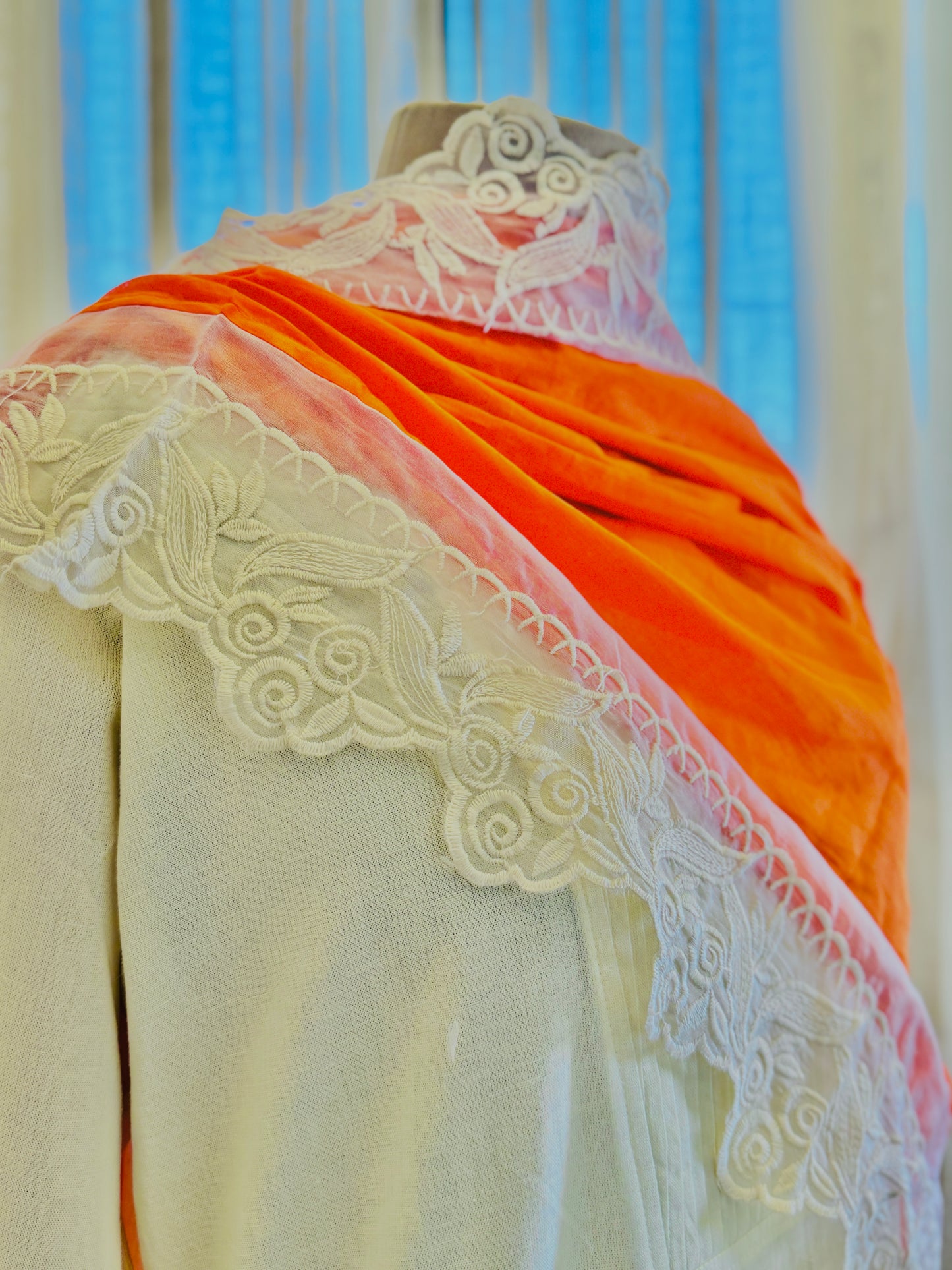 Women Cream Kurta Set with Dupatta
