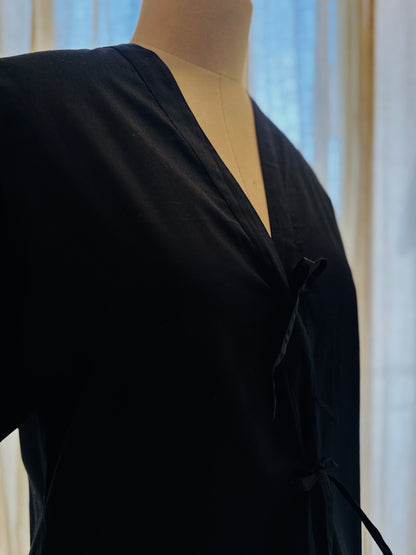 Women Black Poplin Co-ord Set