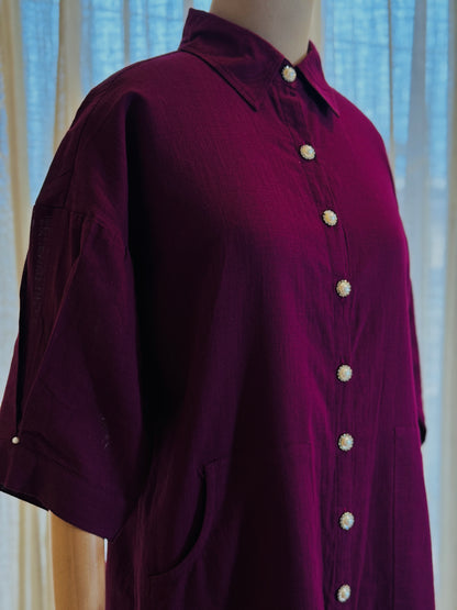 Women Wine A line Dress