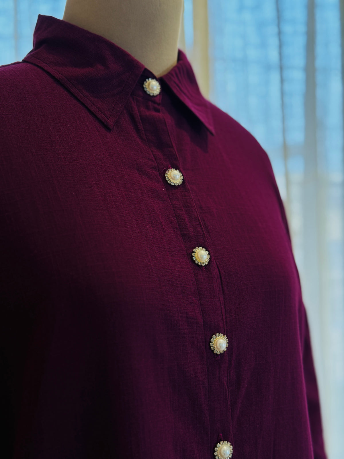 Women Wine A line Dress