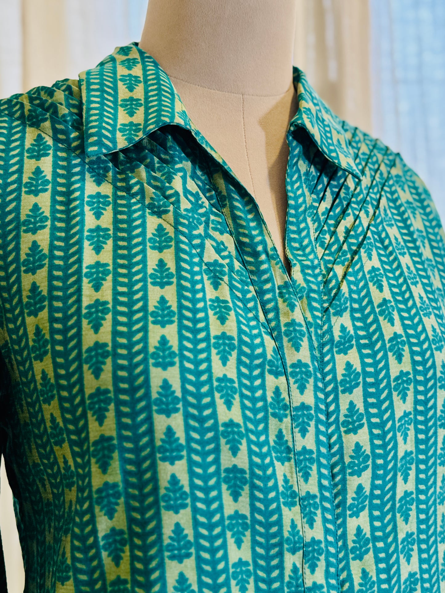 Women Green Printed Coord Set