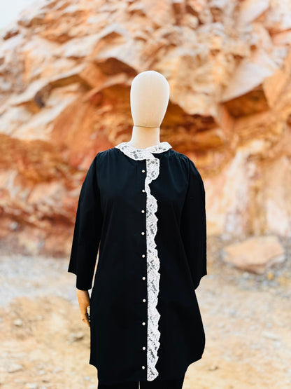 Black kurta set - Ziona MuL