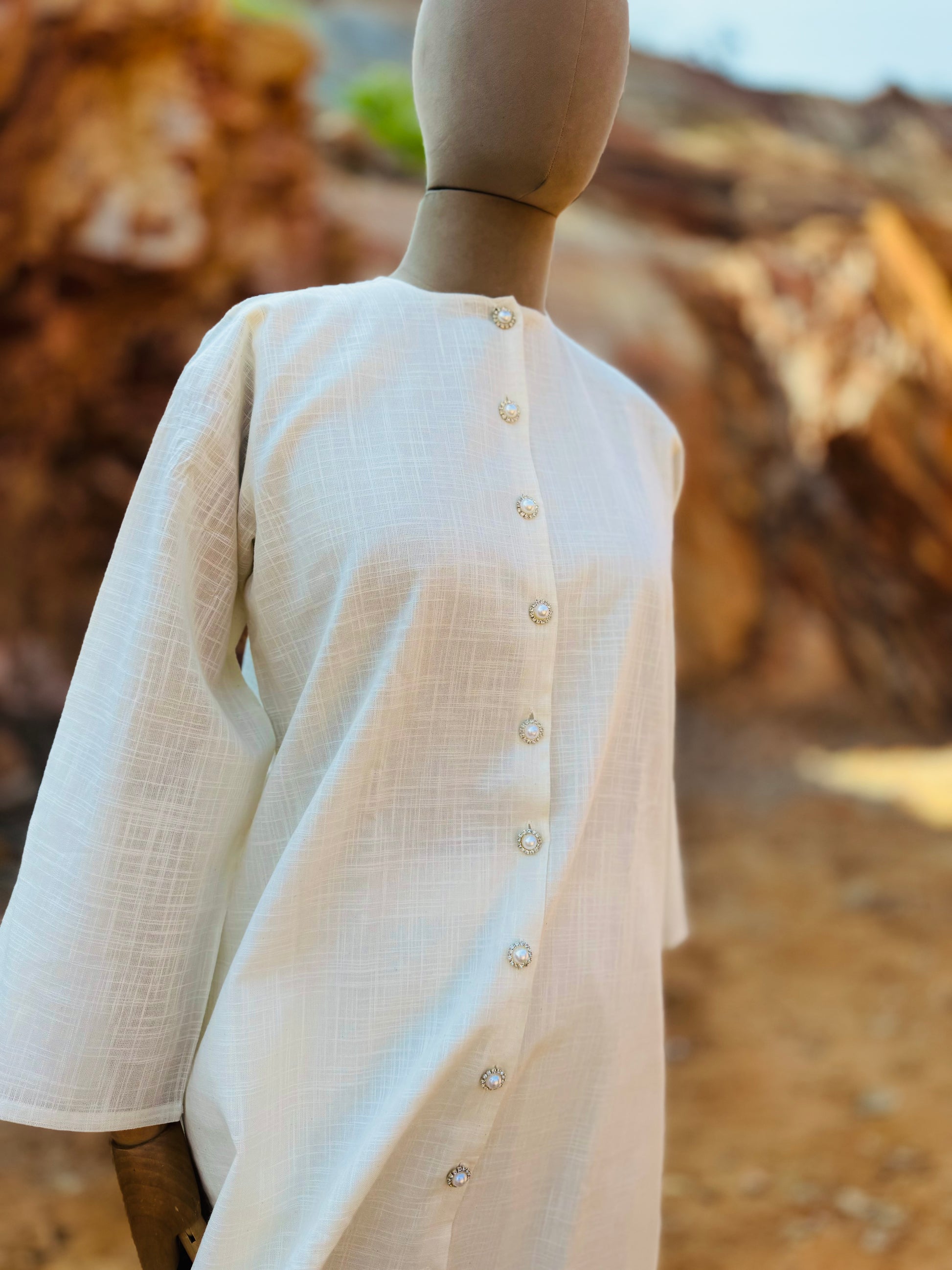 Kurta set white - Ziona MuL