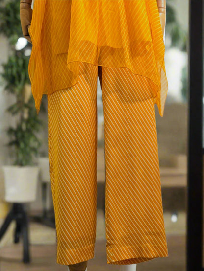 Women Golden Yellow Kaftan Co-ord Set