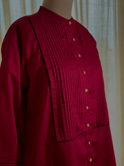 Women Maroon Coordinate Set