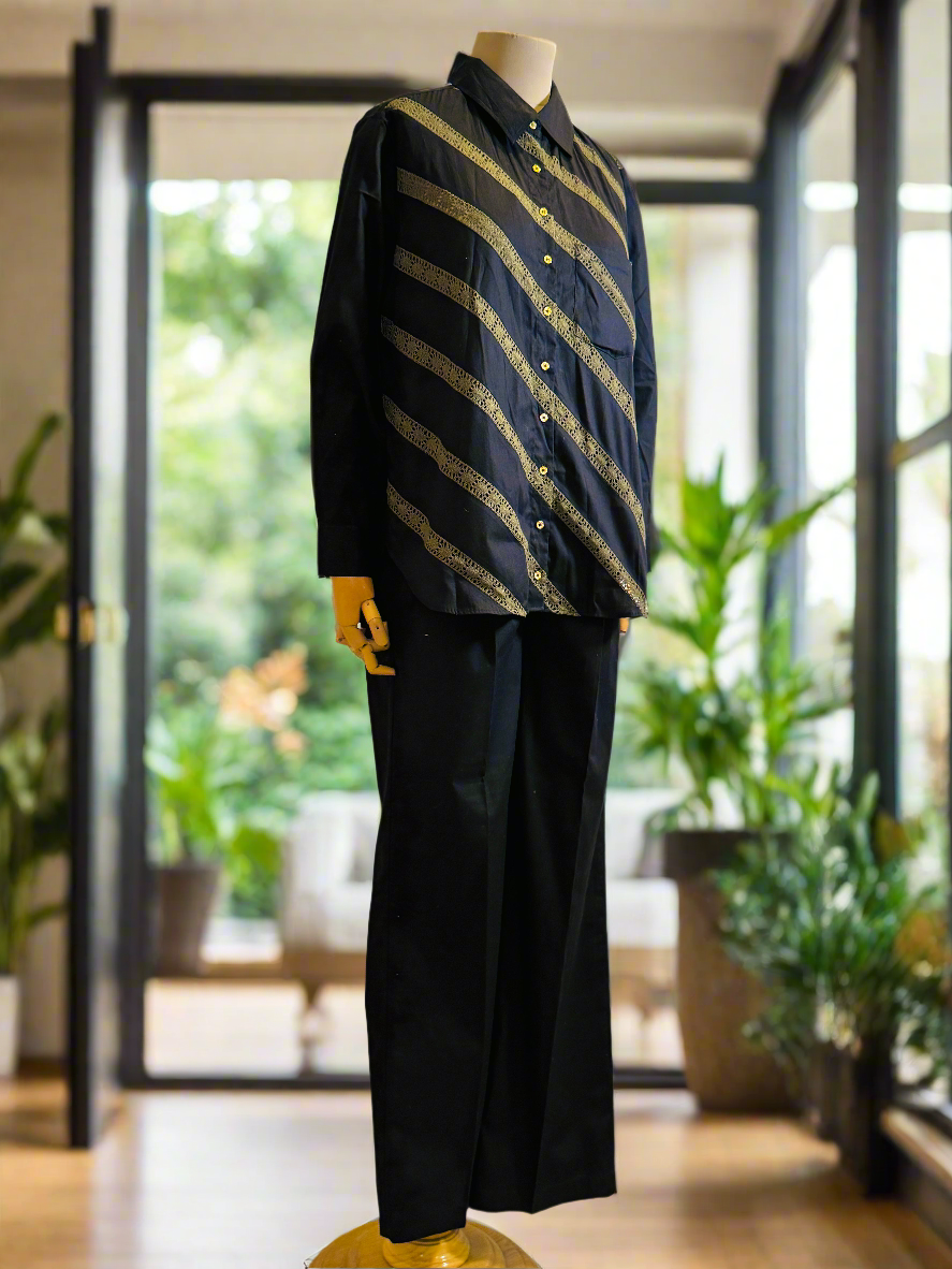 Women Black Lace Coordinate Set