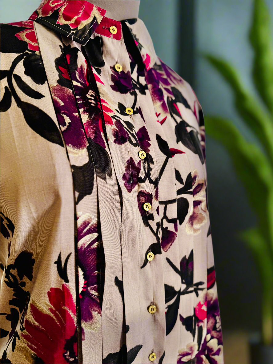 Women Beige Floral Printed Coordinate Set