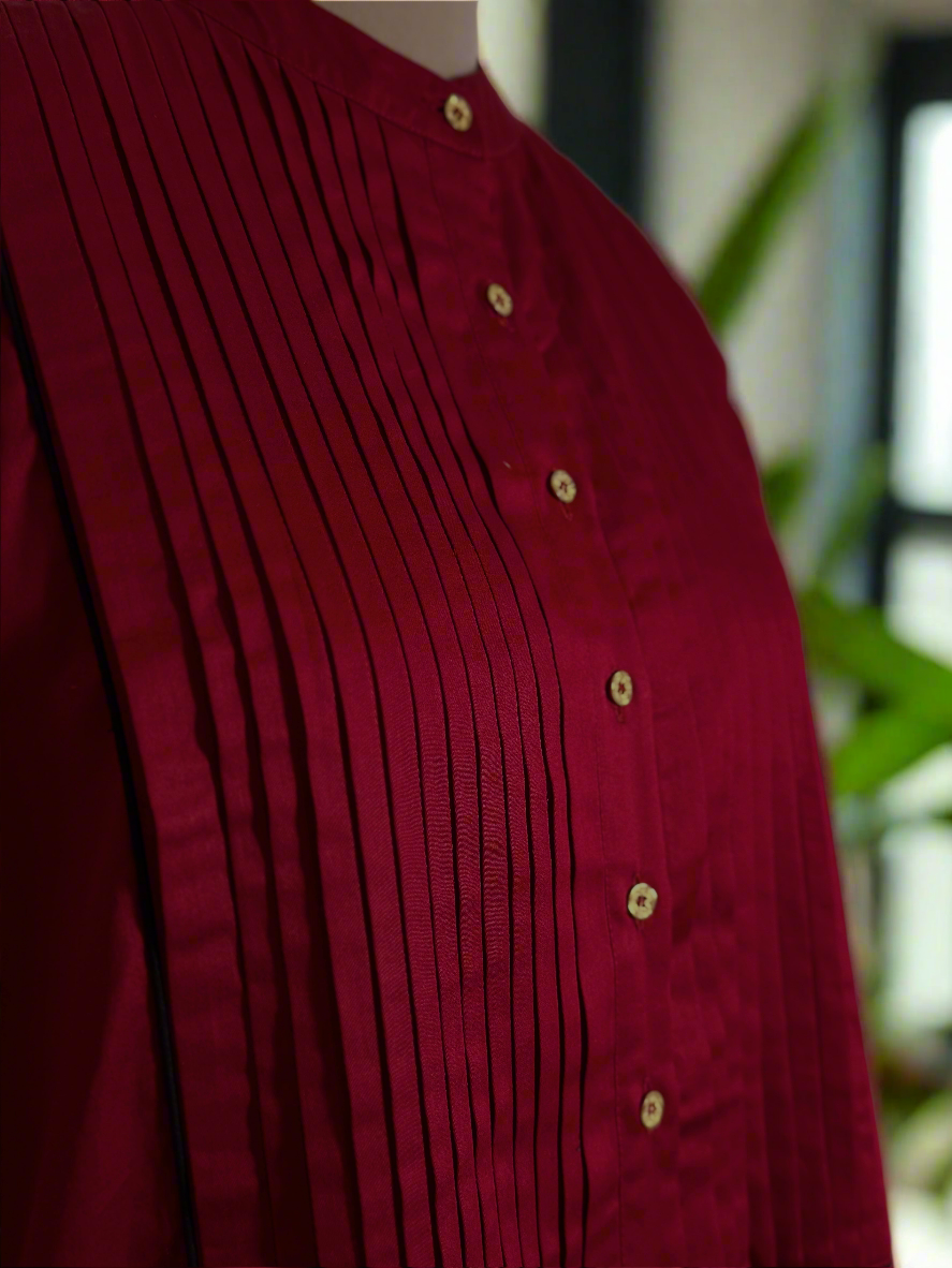 Women Maroon Coordinate Set