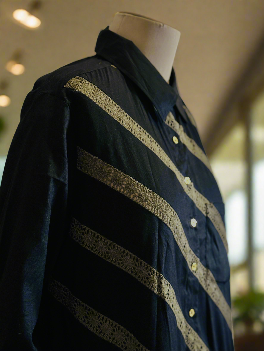 Women Black Lace Coordinate Set