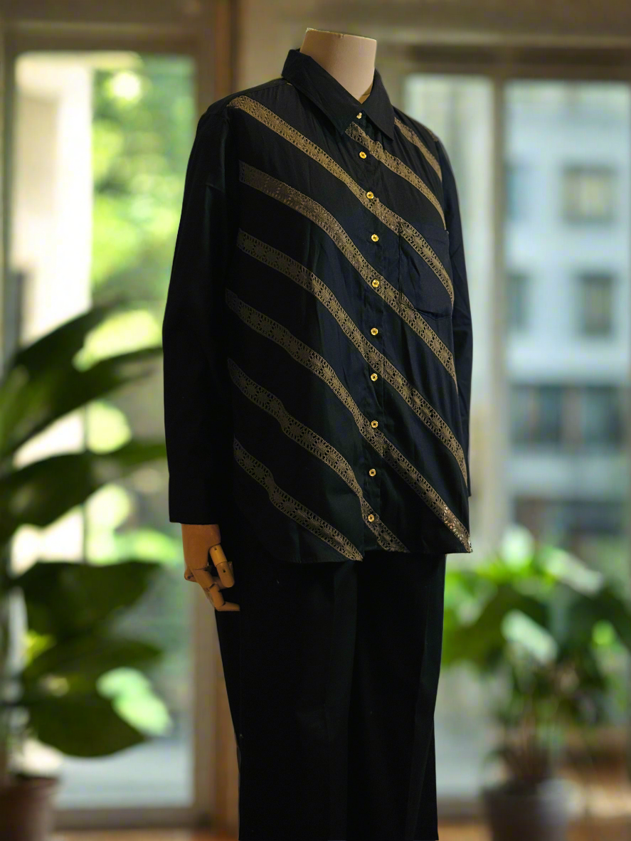 Women Black Lace Coordinate Set